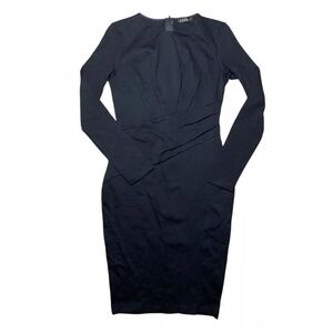 Womens black Cefian dress size medium body con pencil skirt with waist detail